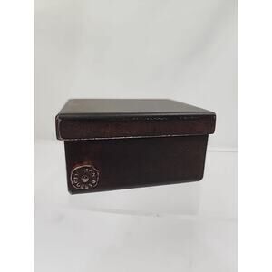 JAN BARBOGLIO Forged Metal  Iron Trinket Box with Lid 2.5 x 3.5